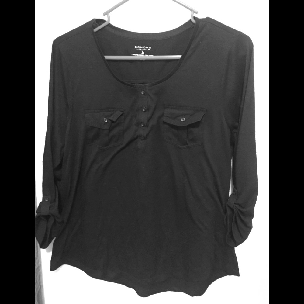 Very cute long sleeve or 3/4 sleeve shirt